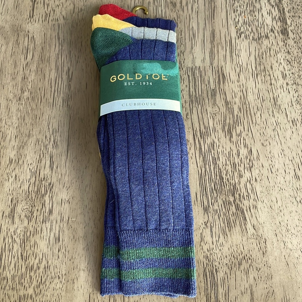 Men’s GoldToe 3pk Clubhouse Crew Socks